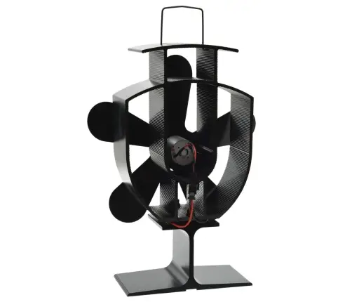 Karstuma Izplūdes Ventilators, 5 Lāpstiņas, Melns Vidaxl