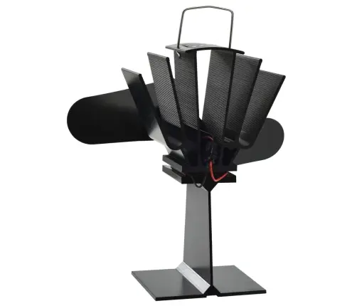 Karstuma Izplūdes Ventilators, 2 Lāpstiņas, Melns Vidaxl