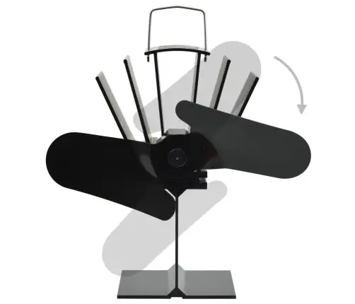 Karstuma Izplūdes Ventilators, 2 Lāpstiņas, Melns Vidaxl