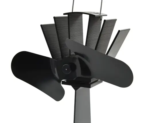 Karstuma Izplūdes Ventilators, 2 Lāpstiņas, Melns Vidaxl