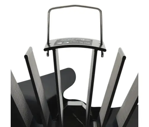 Karstuma Izplūdes Ventilators, 2 Lāpstiņas, Melns Vidaxl