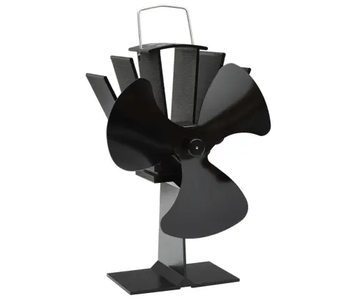 Karstuma Izplūdes Ventilators, 3 Lāpstiņas, Melns Vidaxl
