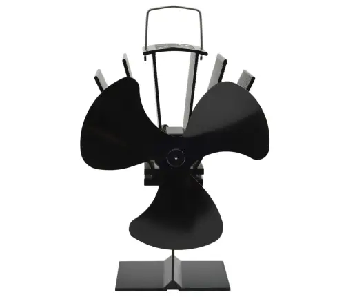 Karstuma Izplūdes Ventilators, 3 Lāpstiņas, Melns Vidaxl