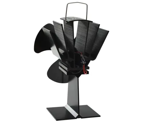 Karstuma Izplūdes Ventilators, 3 Lāpstiņas, Melns Vidaxl