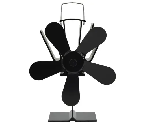 Karstuma Izplūdes Ventilators, 5 Lāpstiņas, Melns Vidaxl