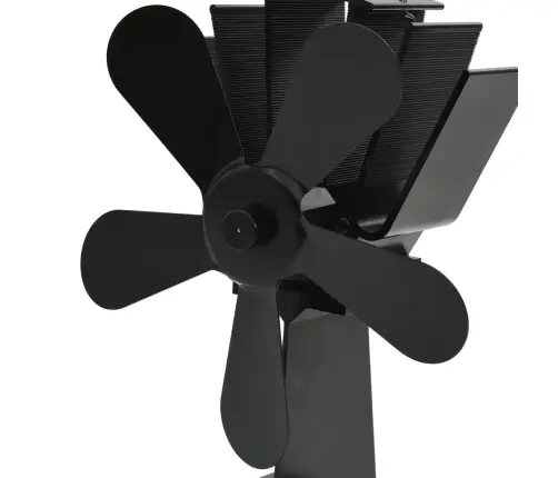 Karstuma Izplūdes Ventilators, 5 Lāpstiņas, Melns Vidaxl