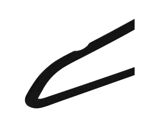 Pakabų Rinkinys, 50Vnt., Juodos Spalvos, Neslystantis Aksomas