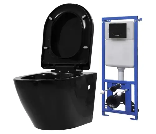 Tualetes Pods, Slēptā Tvertne, Stiprināms Pie Sienas, Keramika Vidaxl