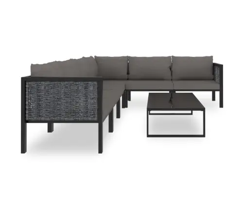 7-Daļīgs Dārza Mēbeļu Komplekts Ar Matračiem, Pe Rotangpalma Vidaxl