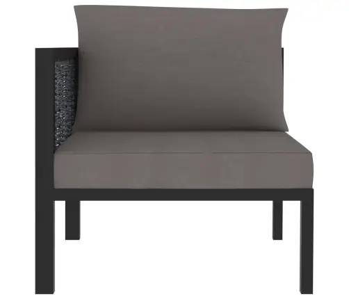 Moduļu Stūra Dīvāns Ar Labo Roku Balstu, Pe Rotangpalma Vidaxl