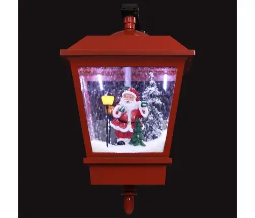 Ziemassvētku Sienas Lampa Ar Led, Sarkana, 40X27X45 Cm Vidaxl