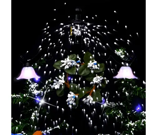 Lumesajuga Jõulukuusk Vihmavarjualusega Sinine 75 cm Pvc