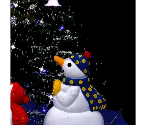 Lumesajuga Jõulukuusk Vihmavarjualusega Sinine 75 cm Pvc