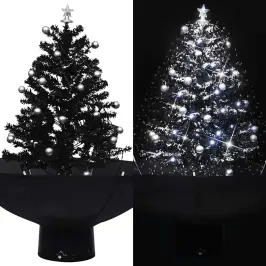 Eglutė Su Sniego Funkcija Ir Skėčio Pagrindu, Juoda, 75cm Pvc Eglutė Su Sniego Funkcija Ir Skėčio Pagrindu, Juoda, 75cm Pvc