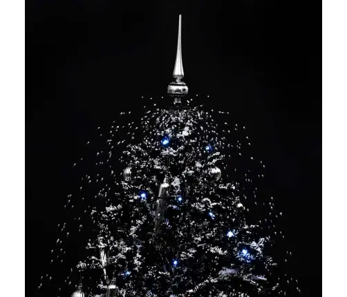 Mākslīgā Ziemassvētku Egle Ar Pamatni, Melna, 140 Cm, Pvc Vidaxl