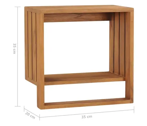 Sienas Dvieļu Pakaramais, 35X20X35 Cm, Masīvs Tīkkoks Vidaxl