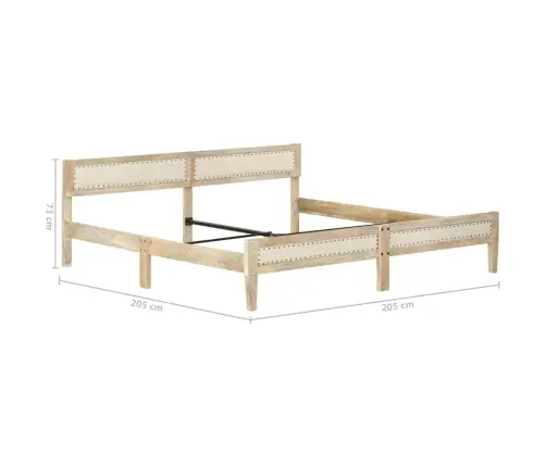 Lovos Rėmas, Mango Medienos Masyvas, 200Cm