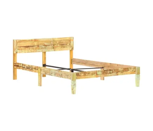 Voodiraam, Tugevast Taastatud Puidust, 120 X 200 Cm