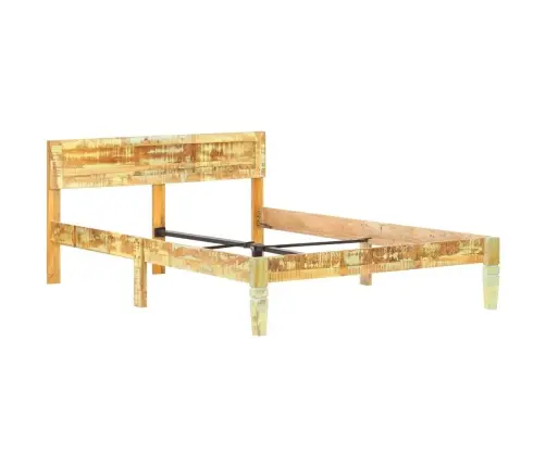 Voodiraam, Tugevast Taastatud Puidust, 120 X 200 Cm