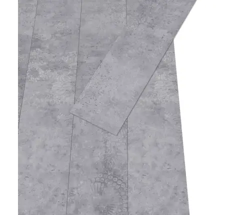 Grīdas Dēļi, Pašlīmējoši, 4,46 M², 3 Mm, Betona Pelēks Pvc Vidaxl