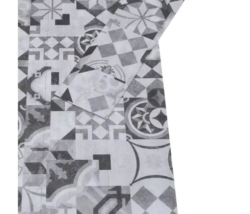 Grīdas Dēļi, Pašlīmējoši, 4,46 M², 3 Mm, Pelēks Raksts, Pvc Vidaxl