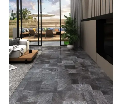 Grīdas Flīzes, Pašlīmējošas, 5,11 M², Pelēka Koka Tekstūra, Pvc Vidaxl