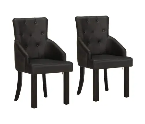 Köögitoolid 2 Tk Must Ehtne Kitsenahk