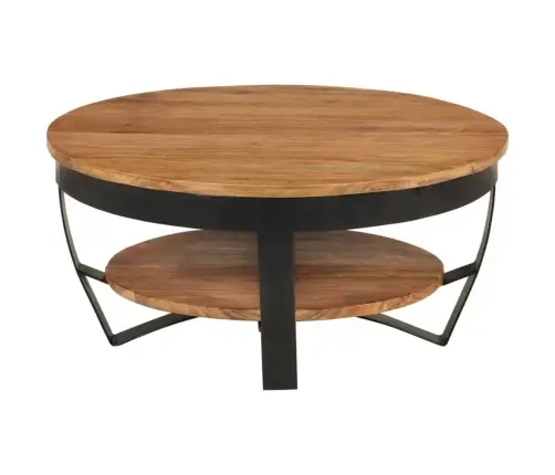 Kavos Staliukas, 65X65X32cm Akacijos Medienos Masyvas