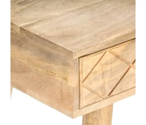 Tualetes Galdiņš Un Spogulis, 100X50X76 Cm, Mango Masīvkoks Vidaxl