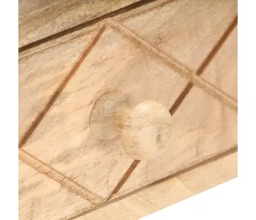 Tualetes Galdiņš Un Spogulis, 100X50X76 Cm, Mango Masīvkoks Vidaxl