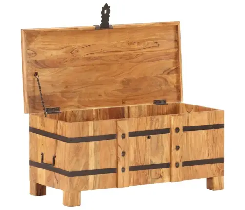 Lāde, 90X40X40 Cm, Akācijas Masīvkoks Vidaxl