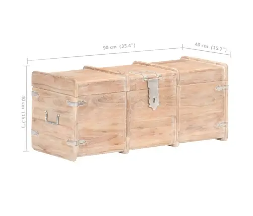 Skrynia-Daiktadėžė, 90X40X40cm Akacijos Medienos Masyvas