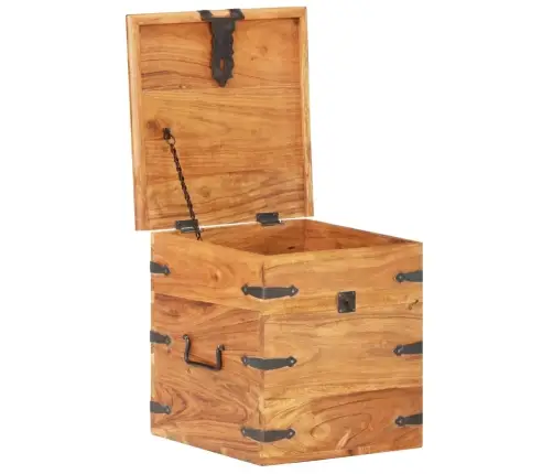 Lāde, 40X40X40 Cm, Akācijas Masīvkoks Vidaxl