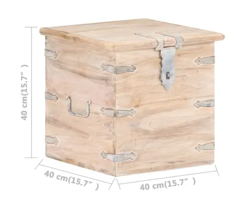 Lāde, 40X40X40 Cm, Akācijas Masīvkoks Vidaxl