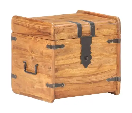 Skrynia, 40X40X40cm Akacijos Medienos Masyvas