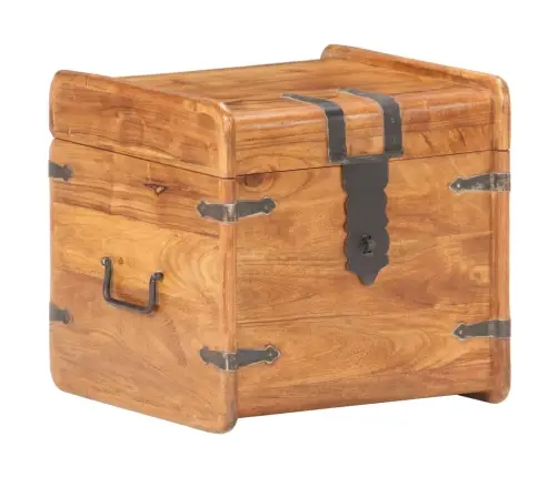 Skrynia, 40X40X40cm Akacijos Medienos Masyvas