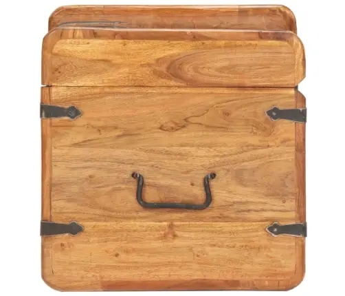 Skrynia, 40X40X40cm Akacijos Medienos Masyvas