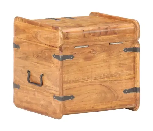 Skrynia, 40X40X40cm Akacijos Medienos Masyvas