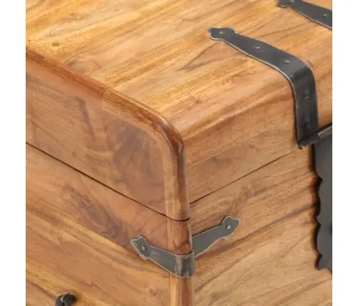 Skrynia, 40X40X40cm Akacijos Medienos Masyvas