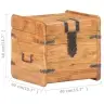Skrynia, 40X40X40cm Akacijos Medienos Masyvas