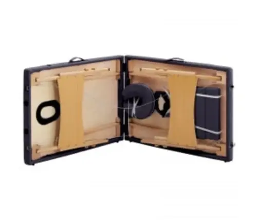 Sulankstomas Masažo Stalas, Violetinės Spalvos, Mediena, 2 Zonų