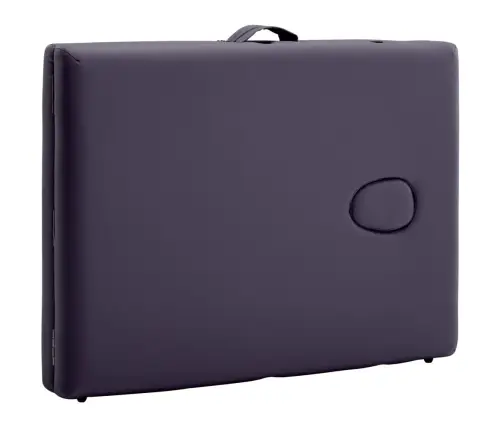 Sulankstomas Masažo Stalas, Violetinės Spalvos, Mediena, 2 Zonų