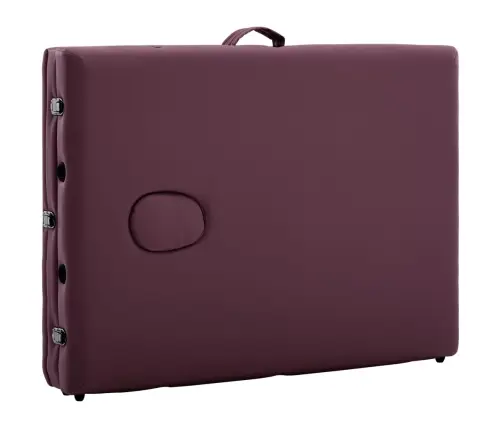 Kokkupandav Massaažilaud 3 Tsooniga, Puit, Veinililla