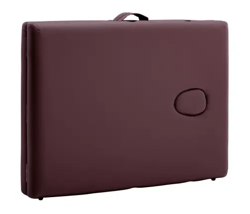 Saliekams Masāžas Galds, 2 Daļas, Alumīnijs, Vīna Violets Vidaxl