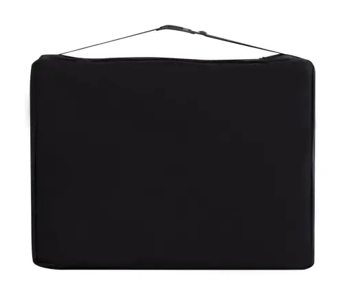 Saliekams Masāžas Galds, 3 Daļas, Alumīnijs, Melns Ar Bēšu Vidaxl