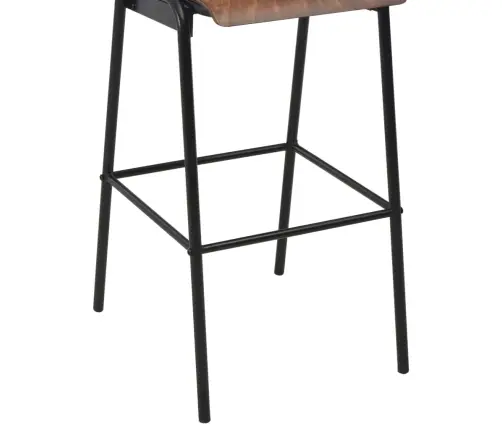 Bāra Krēsli, 4 Gab., Saplāksnis Un Tērauds Vidaxl