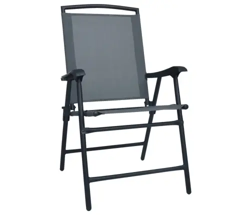 3-Daļīgs Bistro Mēbeļu Komplekts, Pelēks, Tērauds Vidaxl