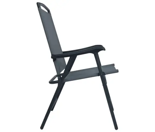 3-Daļīgs Bistro Mēbeļu Komplekts, Pelēks, Tērauds Vidaxl