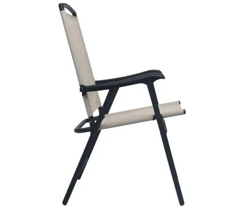 3-Daļīgs Bistro Mēbeļu Komplekts, Krēmkrāsas, Tērauds Vidaxl