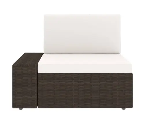 6-Daļīgs Dārza Atpūtas Mēbeļu Komplekts, Pe Rotangpalma, Brūns Vidaxl